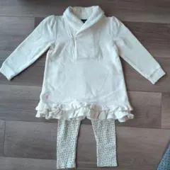 ラルフローレン　フリルワンピースセット　24m　90　ホワイト　小花柄