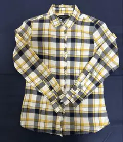 BANANA REPUBLIC チェック柄長袖シャツ S