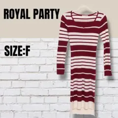 ROYAL PARTY ロイヤルパーティ ボーダー ニット ワンピース F
