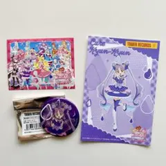 キミとアイドルプリキュア　タワレコカフェ　キュンキュン 缶バッジ　特典カード