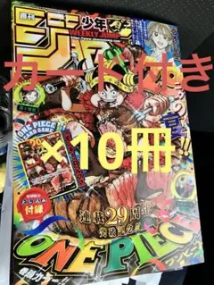 週刊少年ジャンプ 2024年33号 ONE PIECE付録カード付 10冊 - メルカリ