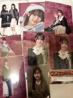 櫻坂46 中川智尋　ドレス生写真セミコン、そこさくステッカー他9点
