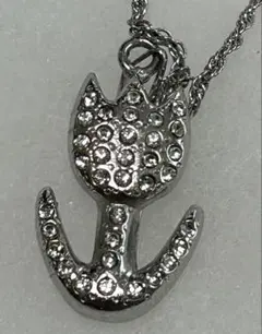 プライベートレーベル　シルバー 花と錨 ネックレス