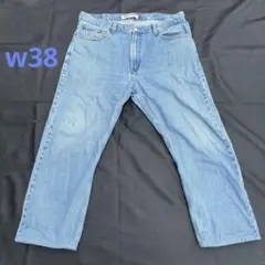 古着　Levi's ライトブルー ストレートデニム　505 w38
