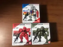ガンダムコンバージ 3種3個　白いガンダム シャア専用ザク(GQ) ザク(GQ)