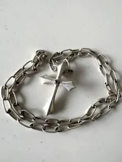THE FLAT HEAD クロス　ネックレス　ルビー　あずきチェーンのサムネイル