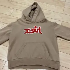 x-girl ベージュ フード付きパーカー120