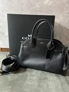 コーチ エンパイア ハンドバッグ ショルダー ブラウン レザー CCY99