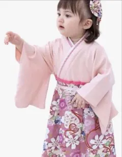 即日発送❗️♡大人気♡SWEET MOMMY 袴ロンパース　50-70 ピンク