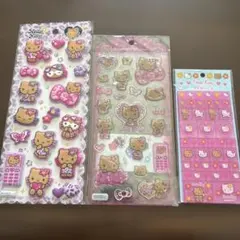 日焼けキティ　シール　セット