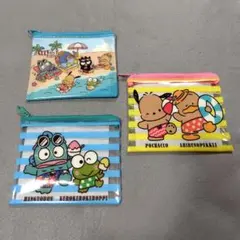 スシロー　はぴだんぶい　ポーチ　３点セット