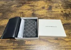 EMPORIO ARMANI ブラックキーケース