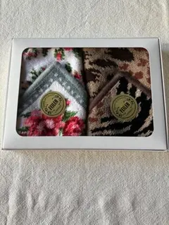 FEILER フェイラー花柄・アニマル柄ハンカチ 2枚セット　新品未使用ボックス