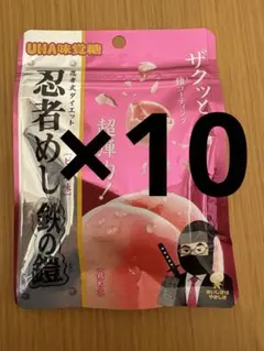 メ*6様 忍者めし 鉄の鎧 ピーチ味 10セット