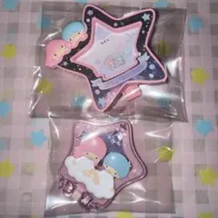 サンリオ キキ＆ララのお星さま ハッピーセット ミラー ネームクリップ キキララ
