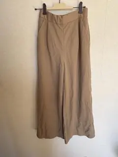 ジーユー　GU ワイドパンツ パンツ　ズボン　ベージュ　L レディース