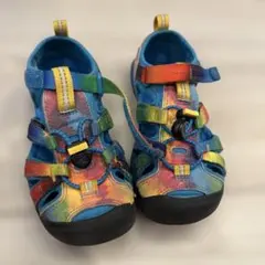 KEEN マルチカラー サンダル　18.5cm