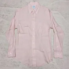 【ブルックスブラザーズ】 BD ボタンダウン リネン 長袖シャツ