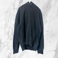 ユニクロ UNIQLO ワイドフィットスウェットプルパーカー ブラック