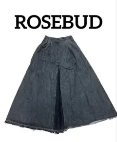 ROSE BUD リメイクデザイン風ロングデニムフレアスカート