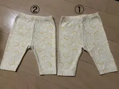 UNIQLO BABY レモン柄 レギンスパンツ 80cm 2枚セット 双子