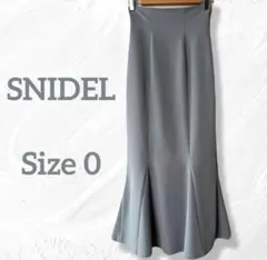 SNIDEL ハイウエストヘムフレアツイルスカート マーメイド ミント 0サイズのサムネイル