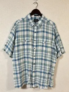 Pendleton ペンドルトン チェック柄 半袖シャツ XL ライトブルーのサムネイル