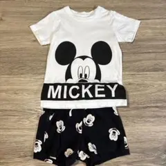 ミッキーマウス Tシャツ＆ショートパンツセット サイズ80センチ