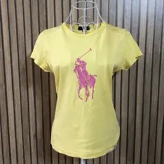 ラルフローレン　ビッグポニー　Tシャツ　平成　y2k イエロー　160サイズ