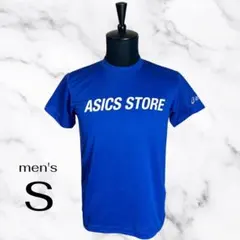 美品✨【asics store】ドライTシャツ　吸汗速乾　東京原宿神戸ブルー　S