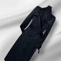 M-premierBLACK ロングトレンチコート　 サイズ36