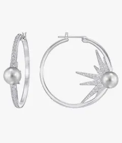 スワロフスキー swarovski ファンタスティック フープピアス