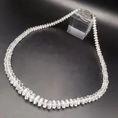 未使用保管品　g.silver ネックレス 〜氷晶の連なりが奏でる澄んだ輝き〜