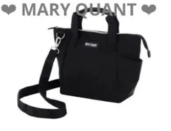 ❤️✳︎マリークワント・保冷バッグ・ショルダーバッグ・ブラック・新品未使用
