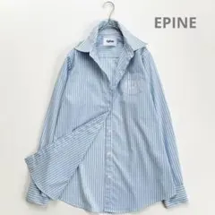 EPINE エピヌ PARIS オーバサイズ ストライプ レギュラー シャツのサムネイル