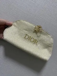 美品　ディオール　ノベルティポーチ　ゴールド