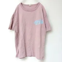 スポンジボブ Tシャツ 半袖 ピンクロゴ入り バックプリント