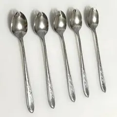 昭和レトロ　先割れスプーン　メロンスプーン　パール金属　5本のサムネイル