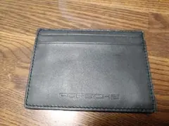 Porsche レザー カードケース 黒