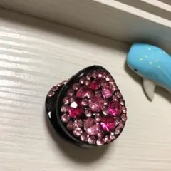 \ ♡ /ミニバンズクリップ81キラキラストーン付輪っかのミニクリップ高級贅沢