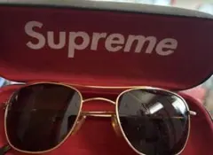Supreme アビエーターサングラス ゴールドのサムネイル