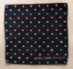 Kate spade new york ドット柄 ハンカチ ブラック 黒のサムネイル