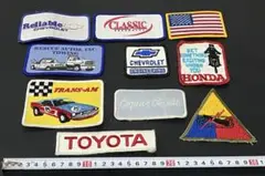 希少品 古いワッペン 10枚セット アメカジ アメ車 古着 当時物 送料無料
