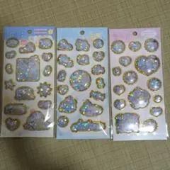 キラッとぷくぷくエアーシール すみっコぐらし3種