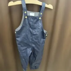 PETIT BATEAU ネイビーオーバーオール　レインウェア　12m74