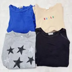 男の子 140 ロンT 4点セット まとめ売り 長袖 カジュアル