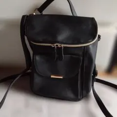 HusHusHブラック リュックサック 3way ショルダーバッグのサムネイル