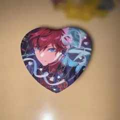 天城一彩　ホワイトデー　ハート缶バッジ