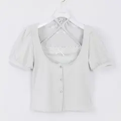 【新品未使用】evelyn エブリン レースリブキャミセット ミントのサムネイル