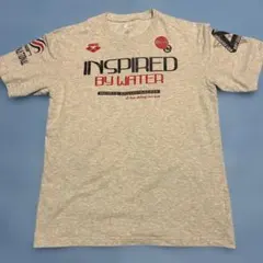アリーナ Tシャツ M グレー 水泳 練習着 ユニセックス ARF-1155
